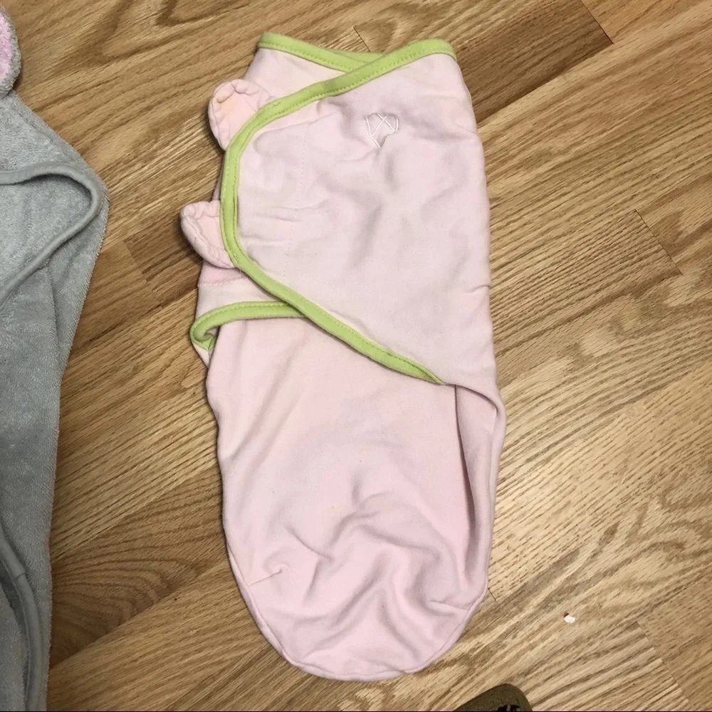 Baby Girl Bundle Towel Swaddle Elephant Pink